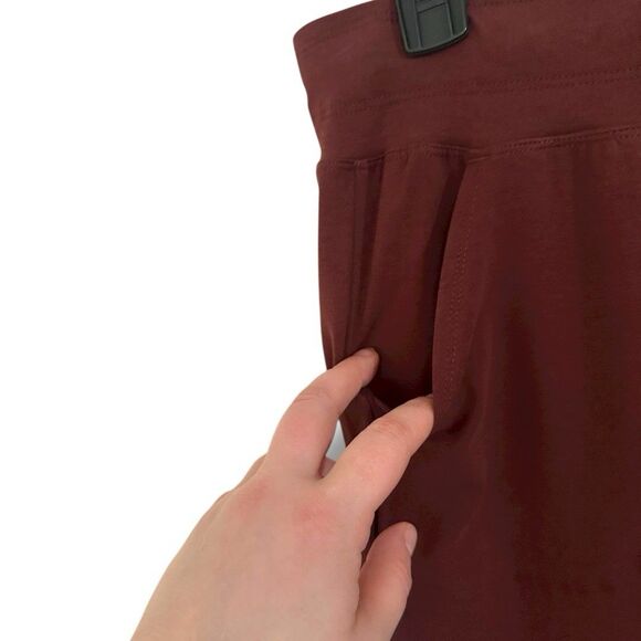 Athletic Works Pants Women’s Fleece Lined Pocket Straight Leg Small Purple - Picture 4 of 8